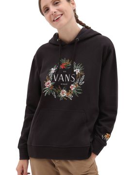 Wreath of flowers sudadera mujer Gris (M)