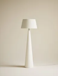 Diffused Fabric Shade Floor Lamp Beige