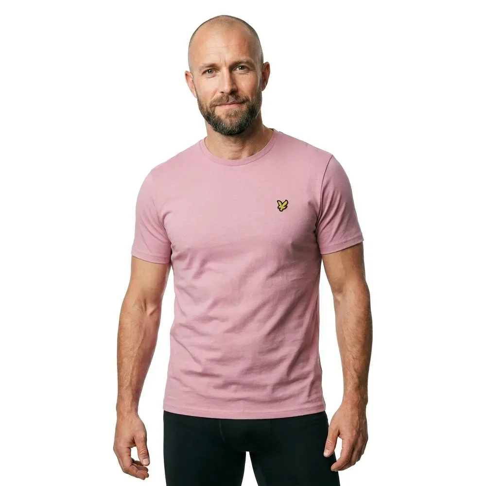 Maglietta A Maniche Corte Plain Garden Rose 2XL - Lyle & Scott - FashionsVida
