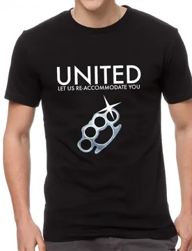 Funny United: Let Us Re-accomodate You T-Shirt 100% Cotton O-Neck Short Sleeve Summer Casual Mens T-shirt Streetwear - Aliexpress - FashionsVida