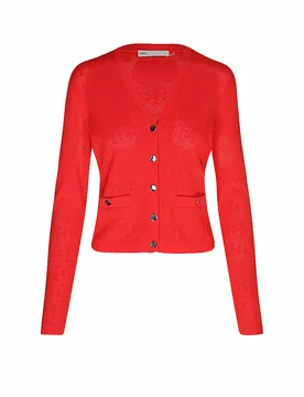 Tory Burch Cardigan rouge S - Tory burch - FashionsVida