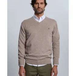 Jersey de hombre con cuello de pico