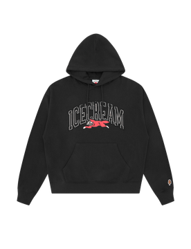 College Applique Running Dog Popover Hood