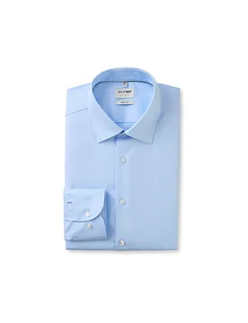 Camisa Body Fit azul 39 - Olymp Level Five - FashionsVida