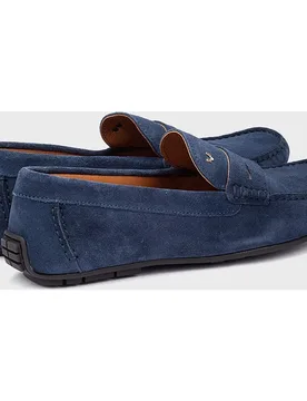 Mocasines de hombre de piel en color Verde - Martinelli - FashionsVida