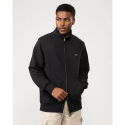 Mens Regular Fit Shield Logo Full Zip Sweatshirt - Black - Size Large