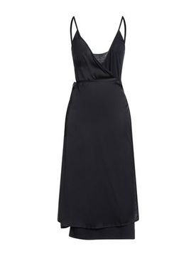 Vestido midi Mujer Negro 1 Mujer