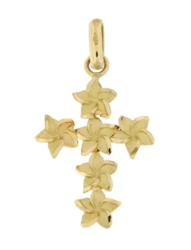 Ciondolo Croce Donna Oro Giallo GL100632