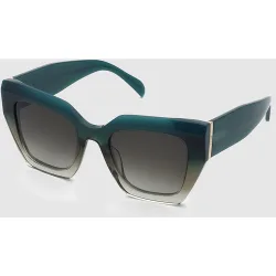 Gafas de sol de mujer cuadrada en acetato lente degradada
