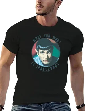 Star Trek: The Original Series Spock What You Want Is Irrelevant T-Shirt man tshirt T-Shirt - Aliexpress - FashionsVida