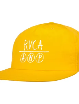 Graphic ANP Snapback Cap by - yellow - Size: One Size - Rvca - FashionsVida