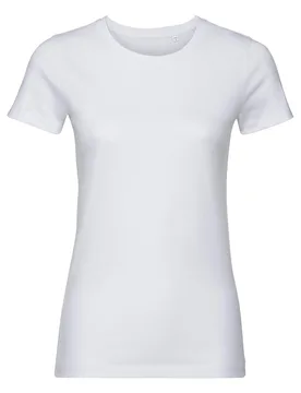 Womens/ladies Authentic Organic T-Shirt (White) Material_synthetic - Size X-Large - Russell athletic - FashionsVida
