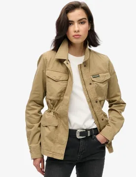Superdry Damen Military M65 Jacke Braun - Größe: 42 - 119.99 - FashionsVida