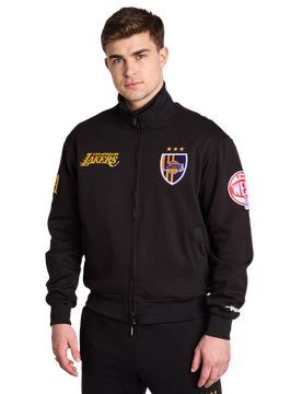 Los Angeles Lakers Ultras Uomo - Top da pista Nero - Taglia M - Pile di cotone M