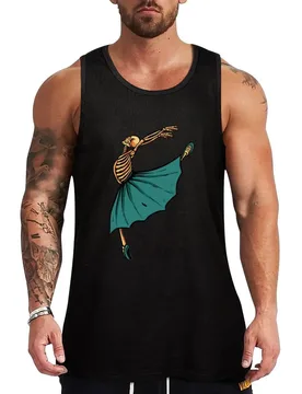 Ballerina Skeleton Dancing Tank Top Gym Muscle Tank Top Sleeveless Fitness Athletic Wear - Aliexpress - FashionsVida