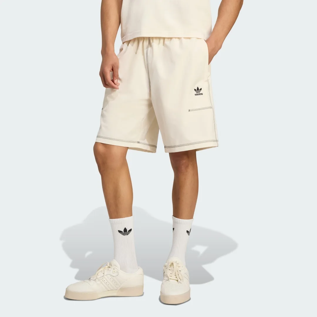 Short Trefoil Essentials S Wonder White - Adidas - FashionsVida