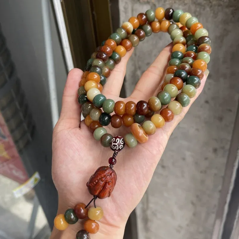 Bead Bracelet 12mm 108 Beads Style Multi-Treasure Fortune Bodhi Root Buddha - Aliexpress - FashionsVida