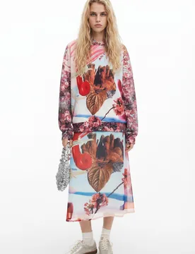 Sweat imprimé M. Christian Lacroix MATERIAL FINISHES M female - Desigual - FashionsVida