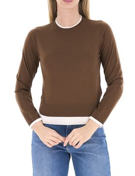 Maglia in lana MARRONE L