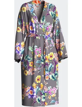 Bata de mujer con estampado floral - Impetus - FashionsVida