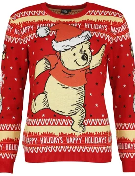 Disney Weihnachtspullover - Dancer - S bis XL - für Damen - Größe XL - multicolor - EMP exklusives Merchandise! - Frauen - female - Winnie the Pooh - FashionsVida