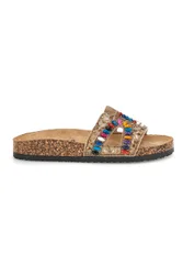 Sandali beige con applicazioni multicolor 14219 37