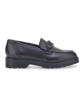 Mocassino Vera Pelle Nero 243371 37
