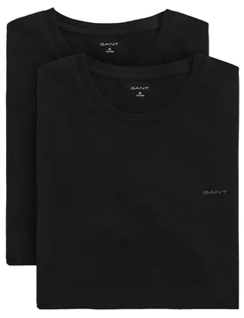 Maglietta A Maniche Corte 900012008 2 Unità Black XL - Gant - FashionsVida