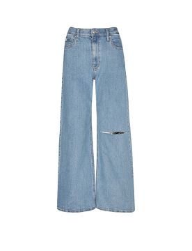 JEANS Jeans Wide Leg dunkelblau 24/L30 damen