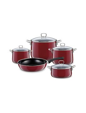 Kochgeschirr Set 5-tlg. NOUVELLE Rosso dunkelrot baby