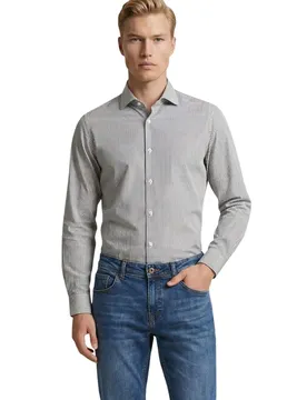 Yos Herren Hemd Braun 517064