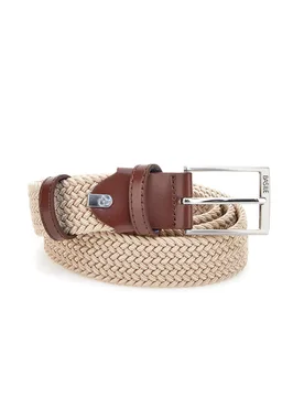 Cintura intrecciata beige elastica BA1345/ELASTICO - Basile - FashionsVida