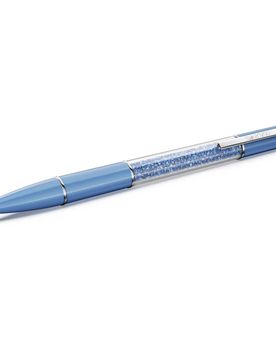 Penna a sfera Crystalline, Cristalli ReCreated™, Blu, Laccato blu, cromato OS