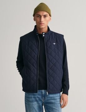 Para hombre. 7006341 Chaleco Windcheater acolchado (S), Casual, Poliéster, Sin mangas / Tirantes