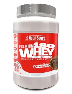 Isolat De Protéine De Lactosérum Premium Zero-zero Chocolat 1000g - Nutrisport - FashionsVida
