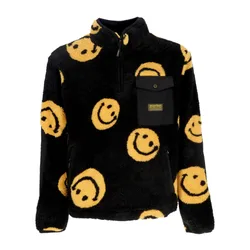 Orsetto Uomo All Over Print Jacket X Smiley Black