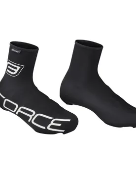 Copriscarpe ciclismo LYCRA TERMO ROAD nero - FORCE - FashionsVida