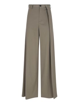 Pantaloni Palazzo Con Pinces