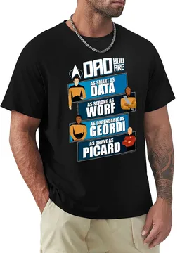 Star Trek: The Next Generation Father's Day Dad Qualities T-Shirt Comfortable Workout Short Sleeve Shirt - Aliexpress - FashionsVida