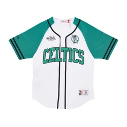 Casacca Bottoni Uomo Nba Practice Day Button Front Jersey Hardwood Classics Boscel White