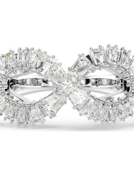 Hyperbola Cocktailring, Unendlichkeit, WeiÃŸ, Rhodiniert Unisex 52