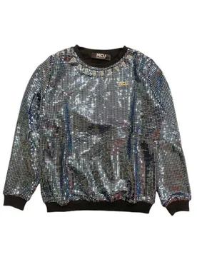 Felpa Specchietti Azzurri MCU00115 - M.C.U. - FashionsVida