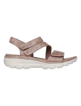 Sandali taupe metallizzato con tripla fascia regolabile EASY GOING ALL DAY CHIC 39