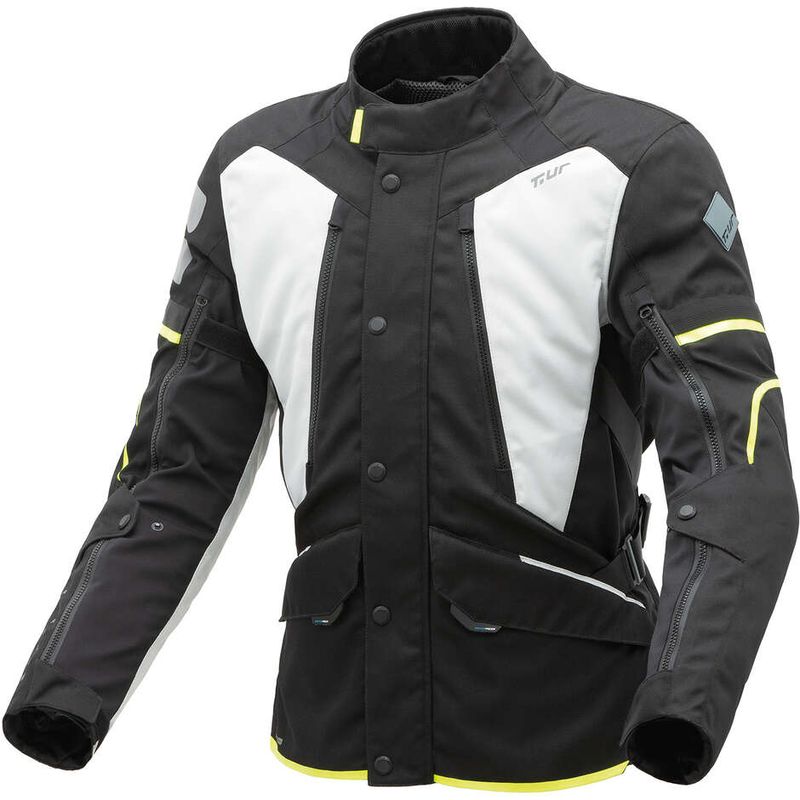 Giacca Moto Tessuto 3 Strati T-ur HIMALAYA Nero Grigio Chiar taglia XL
