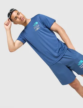 Graphic Performance T-Shirt - Herren, Blau - male - Size: XXL - The North Face - FashionsVida