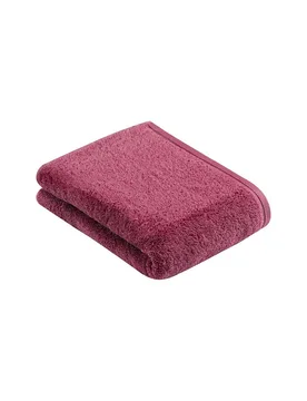 Toalla de ducha VEGAN LIFE 67x140cm Blackberry rosa - Vossen - FashionsVida