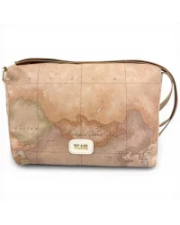 Borsa a tracolla Soft Petals Donna Avorio in Pelle