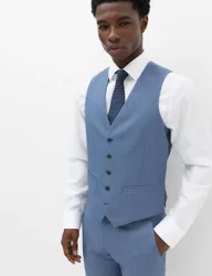 Textured Waistcoat Light Airforce male