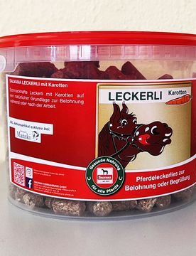 Leckerli mit Karotten 2,5kg Eimer