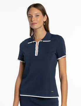 Suéter de mujer de punto con cuello polo - Naulover - FashionsVida